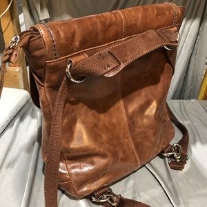 Leather back pack The Sack Adventura